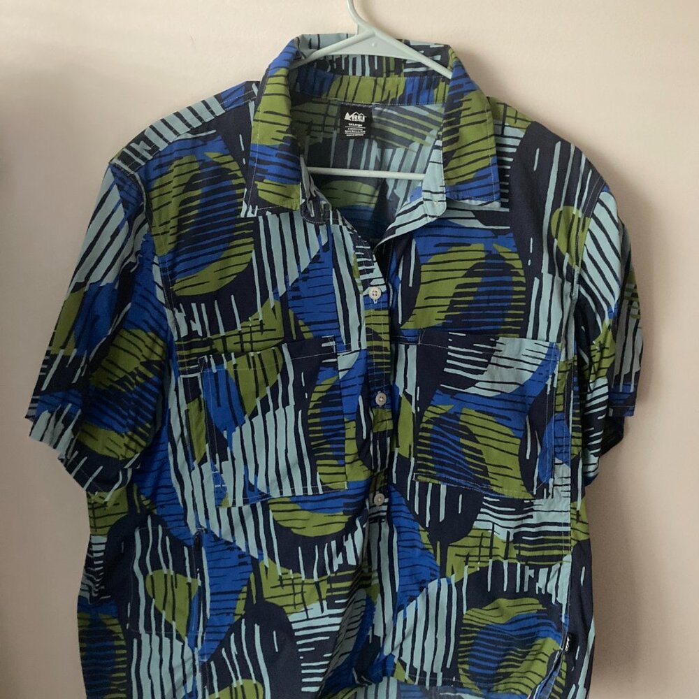 REI Trailmade Pullover Dawn Patrol Cool Aqua Blue Size 1X